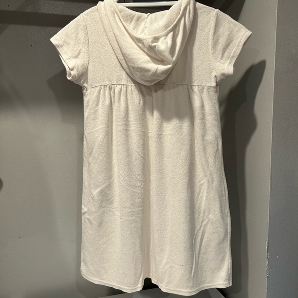 OP White Terrycloth Hooded Swim Coverup - Picture 3 of 9
